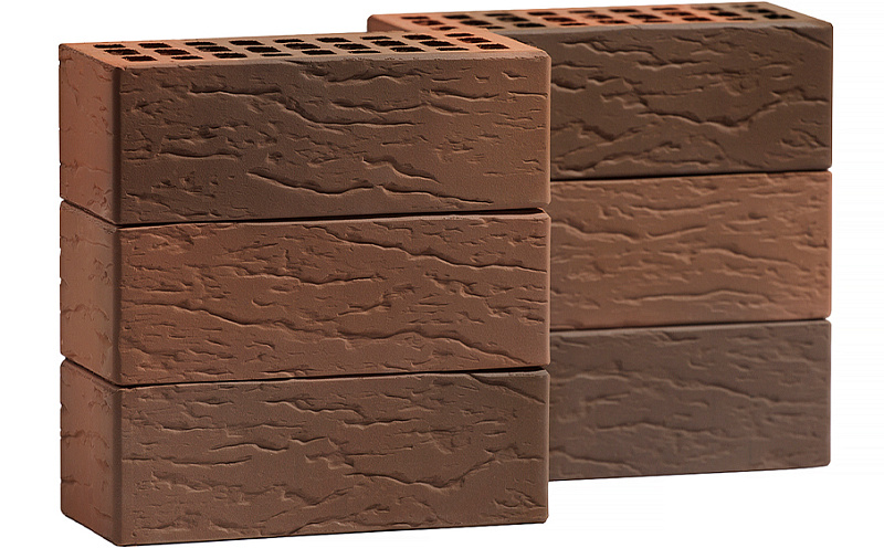 Кирпич облицовочный VOLGABRICK №70 флэш рустированный 250*120*88 мм
