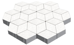 Плитка тротуарная SteinRus Полярная Звезда Б.5.Ф.8 гладкая, белый, 200*200*80 мм