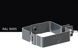 Хомут трубы KROP PVC Квадрат для системы D 135/80*80 мм, RAL 9005