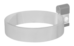 Хомут трубы BRAAS, 150/100 мм, ПВХ, белый