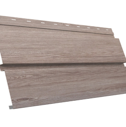 Софит металлический Grand Line Квадро брус без перфорации, сталь 0,45 мм Print Elite, White Wood