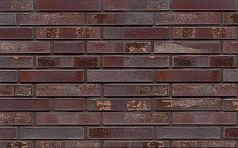 Кирпич клинкерный Muhr 10 S Violettblau geflammt Spezial гладкий, 290*90*52 мм