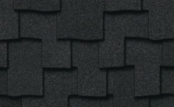 Гибкая черепица CertainTeed Presidental Shake Charcoal Black