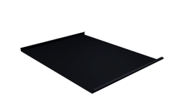Фальцевая кровля Grand Line двойной стоячий фальц Satin Matt RAL 9005 черный