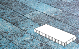Плитка тротуарная Готика, City Granite FINO, Плита Б.10.П.10, Азул Бахия, 1000*500*100 мм