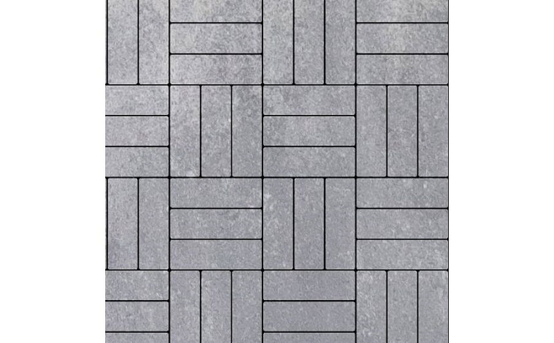 Плитка тротуарная SteinRus Паркет Б.2.П.6, гладкая, ColorMix Монохром, 210*70*60 мм
