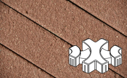 Плитка тротуарная Готика Premium Bronze, Эко-фантазия Б.3.ГР.8, №21, 300*300*80 мм