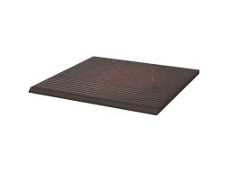 Клинкерная ступень с насечками Paradyz Semir, Rosa, 300*300*8,5 мм