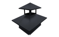 Дымник на трубу Grand Line двойной 520*390 мм Drap RAL 7024