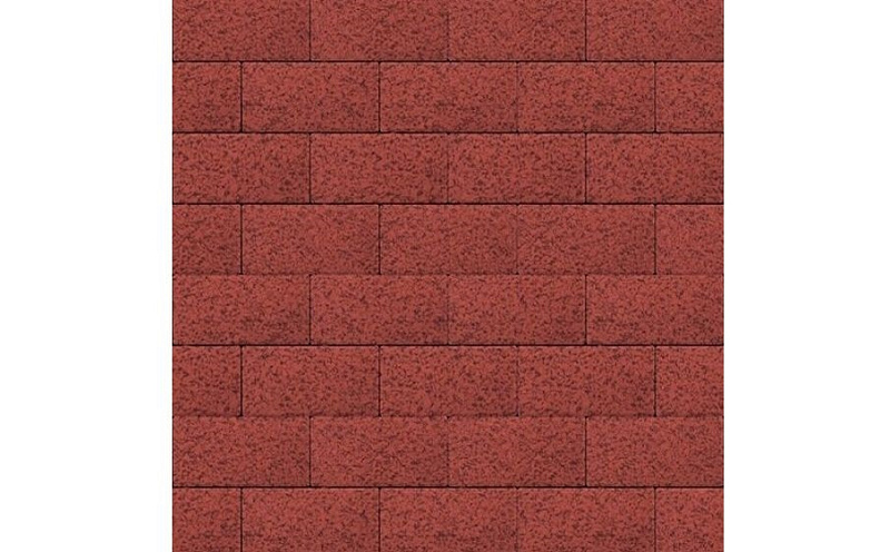 Плитка тротуарная SteinRus Прямоугольник В.6.П.8 Native, красный, 200*100*80 мм