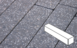 Плитка тротуарная Готика Granite FINERRO, Ригель Б.3.П.8, Ильменит 360*80*80 мм