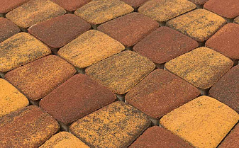 Плитка тротуарная BRAER Классико круговая Color Mix Мальва, 73*110*115*60 мм