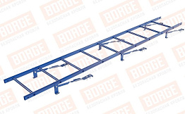 Лестница кровельная Borge для натуральной черепицы оцинкованная RAL 5005 , 2,7 м