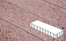 Плитка тротуарная Готика, Granite FINO, Плита Б.3.П.10, Ладожский, 500*125*100 мм