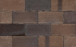 Клинкерная брусчатка Muhr №33A Schwarz-braun, 200*100*40 мм