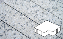Плитка тротуарная Готика, City Granite FINERRO, Калипсо Б.2.Ф.6, Грис Парга, 200*200*60 мм