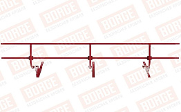 Кровельное ограждение Borge для черепичной кровли оцинкованное RAL 3003, 300*60 см