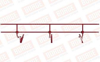 Кровельное ограждение Borge для черепичной кровли оцинкованное RAL 3003, 300*60 см