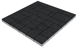 Плитка тротуарная SteinRus Инсбрук Альпен Б.7.Псм.6 Backwash, Базальт, толщина 60 мм