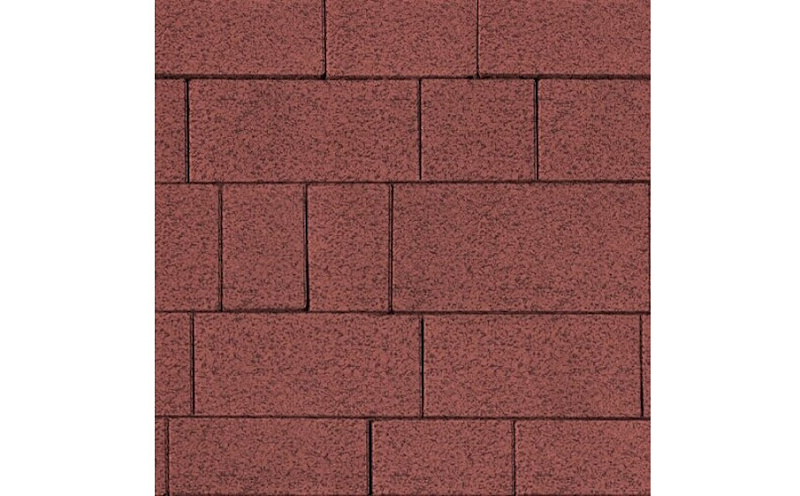 Плитка тротуарная SteinRus Инсбрук Тироль Б.4.Псм.6, Native, красный, толщина 60 мм