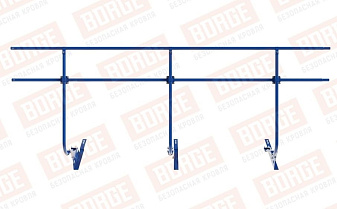 Кровельное ограждение Borge для черепичной кровли оцинкованное RAL 5005, 300*120 см