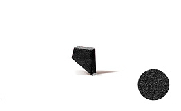 Заглушка для торцевой планки Metrotile правая, Black