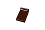 Клинкерный завершающий водоотлив с бортиком правый Terca Dark brown shine, 160*105*30 мм