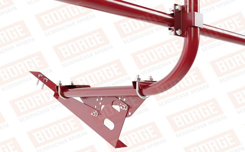 Кровельное ограждение Borge для черепичной кровли оцинкованное RAL 3003, 300*60 см