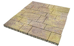 Плитка тротуарная SteinRus Инсбрук Тироль Б.4.Псм.6, Native, ColorMix Тоскана, толщина 60 мм