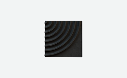 3D-плитка ARCHITECTILES Asperitas, № 6 Seis, черный, 120*120*15 мм