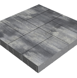 Плитка тротуарная SteinRus Грас Б.4.П.8, гладкая, Актау, 400*200*80 мм