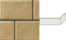 Облицовочный камень Leonardo Stone угловой элемент Рим 390/120*250*30 мм 050
