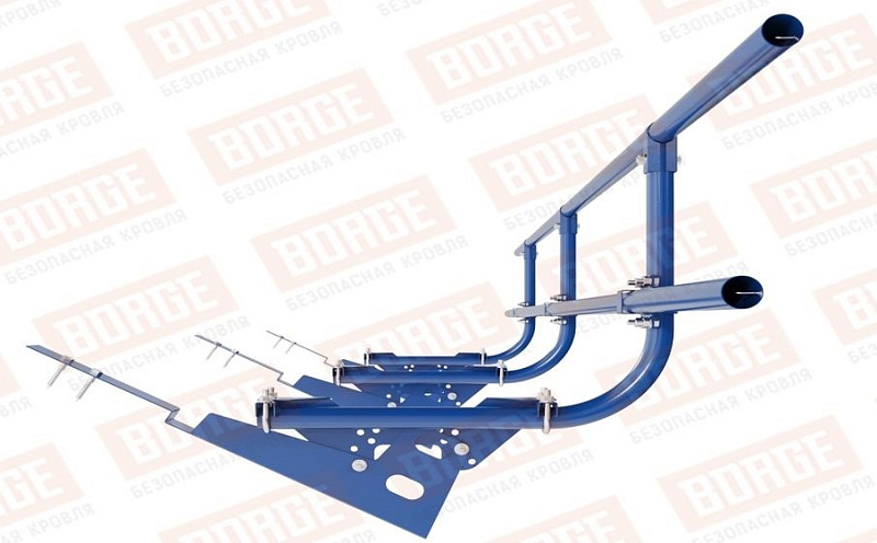 Кровельное ограждение Borge для черепичной кровли оцинкованное RAL 5005, 300*60 см