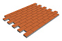 Плитка тротуарная SteinRus Прямоугольник А.6.П.4, Native, оранжевый, 200*100*40 мм