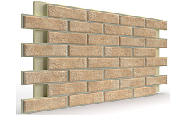 Термопанель на пенополиуретане (ППУ) с клинкерной плиткой BestPoint Loft Brick Salt 1166*616*65 мм