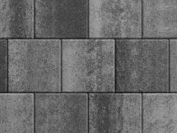 Плитка тротуарная Квадрат Б.1.К.6 листопад гранит антрацит, 300*300*60 мм