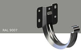 Кронштейн KROP STAL металлический короткий для системы D 150/100 мм, RAL 9007
