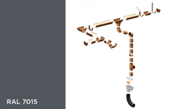 Водосточная система Galeco STAL 135/90 мм, RAL 7015