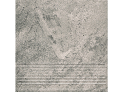 Клинкерная ступень с насечками Paradyz Mattone Pietra, Grafit, 300*300*8,5 мм