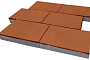Плитка тротуарная SteinRus Парк Плейс Б.3.П.8, гладкая, оранжевый, 600*300*80 мм