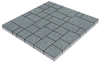 Плитка тротуарная SteinRus Инсбрук Альпен Б.7.Псм.6 Native, серый, толщина 60 мм