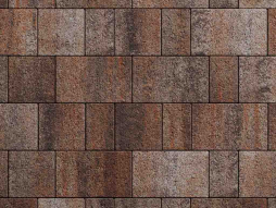 Плитка тротуарная Старый город Б.1.Фсм.8 листопад гранит клен, комплект 3 шт, толщина 80 мм