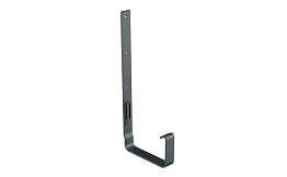 Металлический кронштейн Qstalyo длинный RAL 7016 для системы D 125/80*80 мм