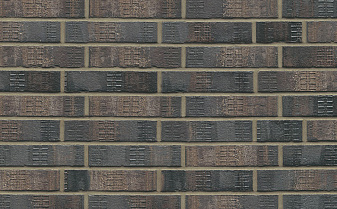 Кирпич клинкерный Muhr 15F Schwarz-bunt Edelglanz bes. Fuss., 240*115*52 мм