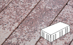 Плитка тротуарная Готика, Granite FINERRO, Скада без фаски В3.П.10, Сансет, 225*150*100 мм