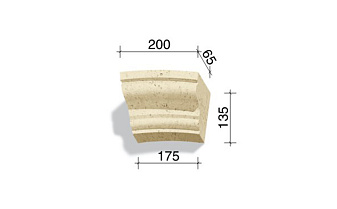 Арочный элемент White Hills 736-12, 135*200/175*65 мм