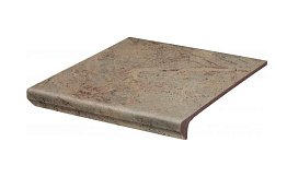 Клинкерная ступень с капиносом Paradyz Mattone Pietra Beige, 330*300*11 мм