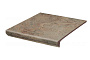 Клинкерная ступень с капиносом Paradyz Mattone Pietra Beige, 330*300*11 мм