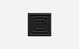 3D-плитка ARCHITECTILES Asperitas, № 8 Ocho, черный, 120*120*15 мм