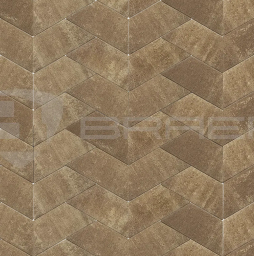 Плитка тротуарная BRAER Трапеция Color Mix Миндаль, 360/156*180*60 мм